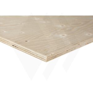 12mm vuren multiplex, kwaliteit B/BB onbehandeld