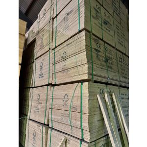PAK A 100 STUKS - 9mm Elliottis pine underlayment rechte kant 2440x1220mm