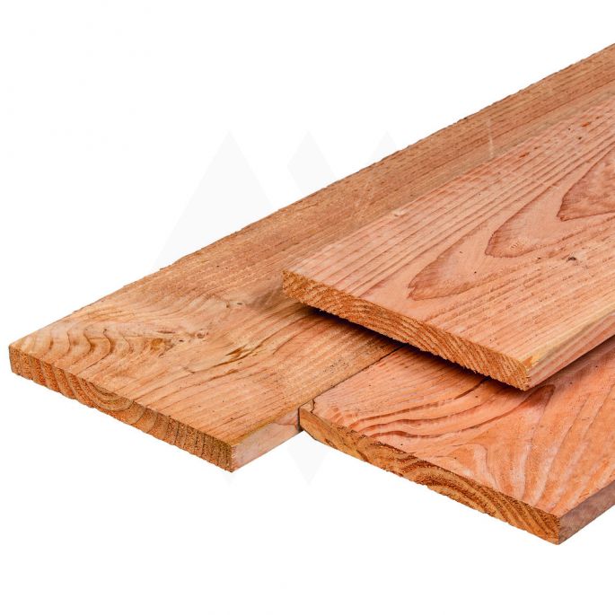 Lariks/Douglas plank vers gezaagd, onbehandeld 22x200mm