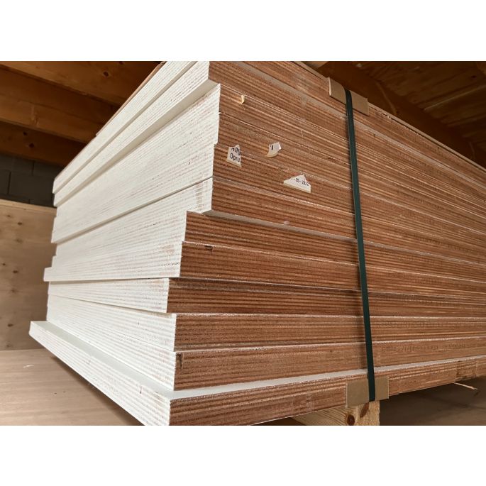 (Lichte B-keus) PAK A 11 STUKS 40mm Okoume multiplex WBP - kwaliteit B/BB, gegrond 215x95cm