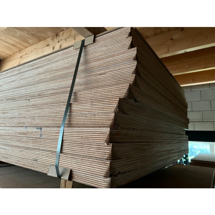 (Lichte B-keus) PAK A 11 STUKS 40mm Okoume multiplex WBP - kwaliteit B/BB, gegrond 215x95cm