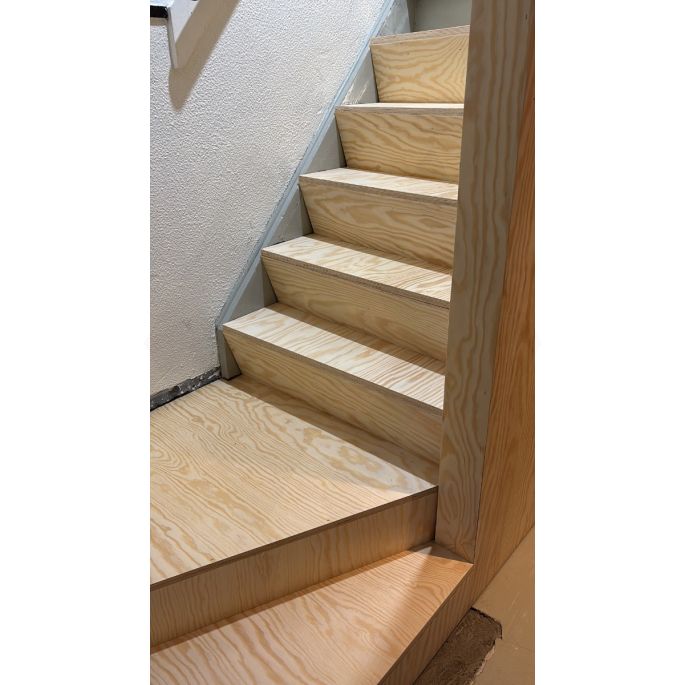 15mm Pools grenen multiplex, kwaliteit B/BB onbehandeld - 244x122cm