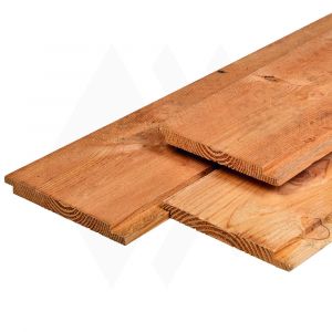 Lariks/Douglas dubbel lip profiel vers gezaagd ruw, 18x190mm