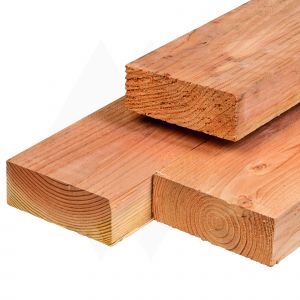 Lariks/Douglas balk vers gezaagd, onbehandeld 75x200mm