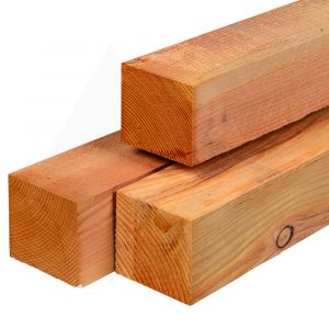 Douglas palen vers bezaagd, onbehandeld 120x120mm