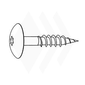 TRESPA Schroef 4,2x38mm kleur Ral 9010 zuiverswit (doos a 100stuks) 4,2x38mm