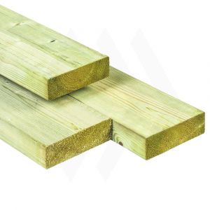 Vuren geschaafd 63x160mm C24, hoge druk geïmpregneerd
