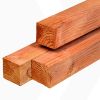 Douglas palen vers bezaagd, onbehandeld 100x100mm