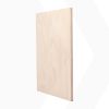 12mm berken multiplex, transparante melamine - 250x125cm