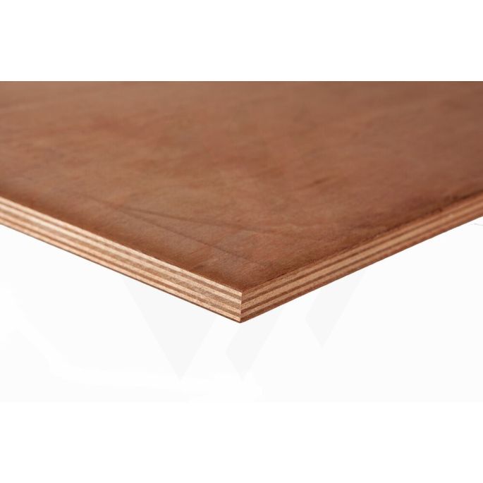 18mm regina Mahonie Bruynzeel, kwaliteit A/B onbehandeld 10jr garantie - 250x122cm